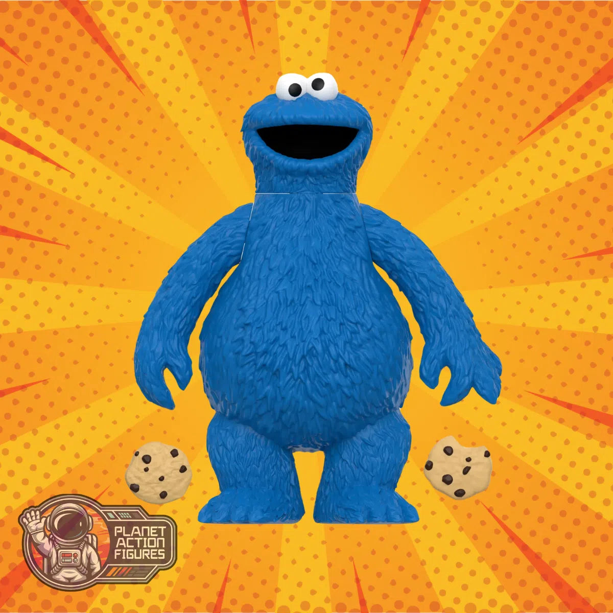 Sesame Street: Cookie Monster: Wave 02: ReAction: Action Figure: Super7