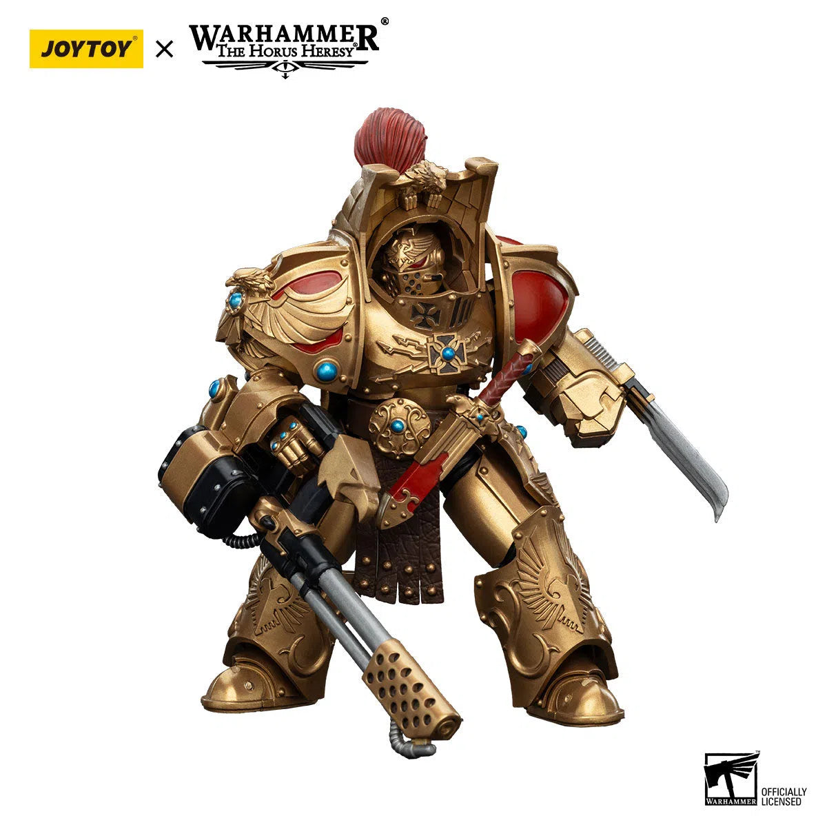 Warhammer: The Horus Heresy: Legio Custodes: Aquilon Terminator Squad: Aquilon With Infernus Firepike: Action Figure: Joy Toy