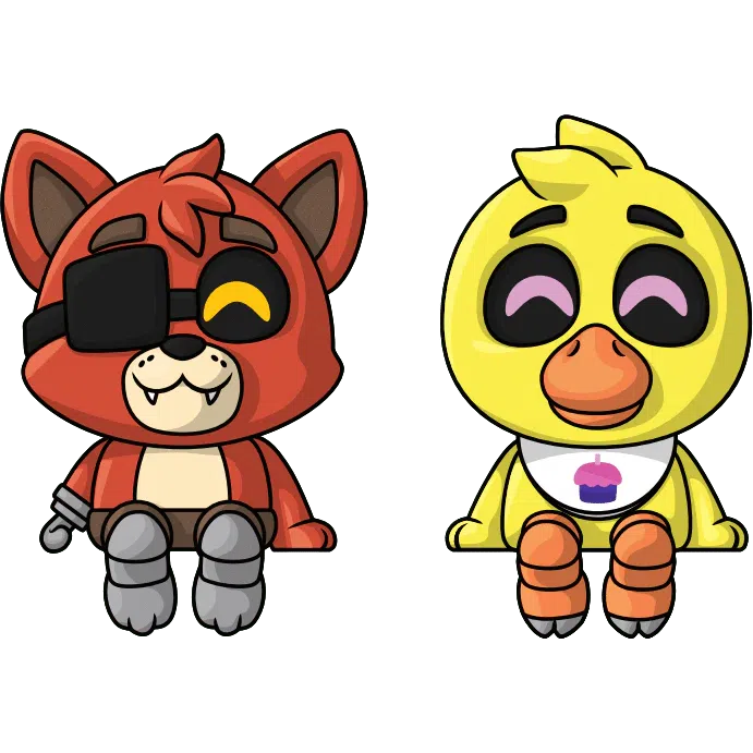 Five Nights at Freddy's: Chica & Foxy: Monitor Buddiez: Vinyl Figures: YouTooz