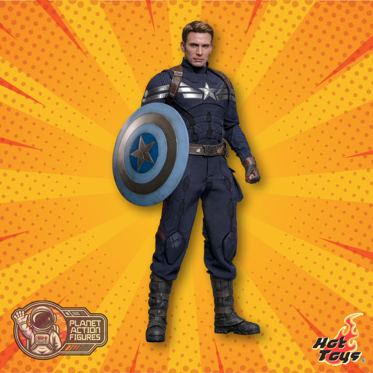 Captain America: The Winter Soldier: Captain America (Stealth S.T.R.I.K.E. Suit): 1/6th Scale Action Figure: Hot Toys