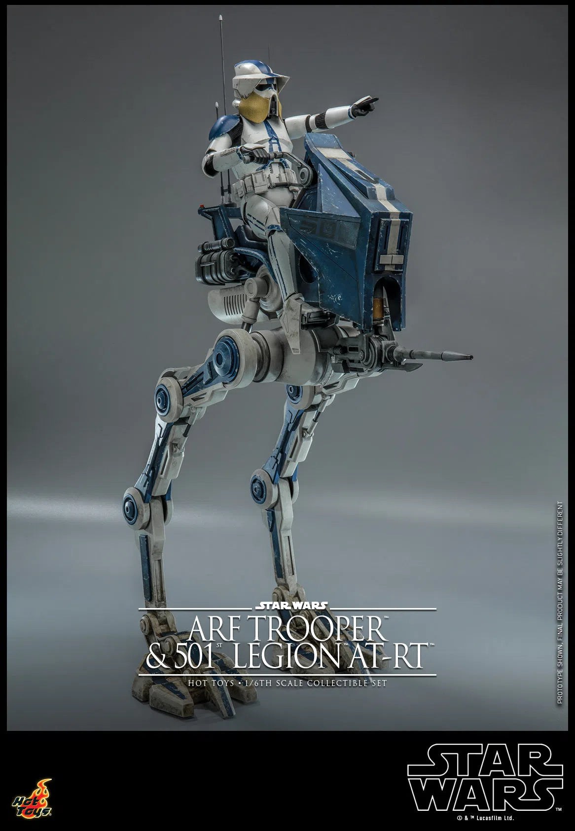 ARF Trooper & 501st Legion AT-RT: Star Wars The Clone Wars: TMS91 Hot Toys