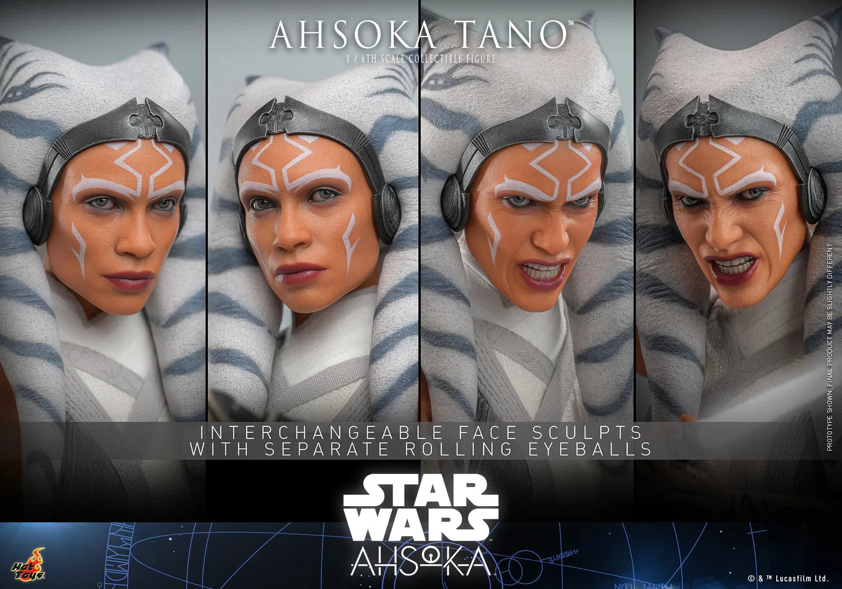 Ahsoka Tano: White Version: Star Wars: Ahsoka Hot Toys