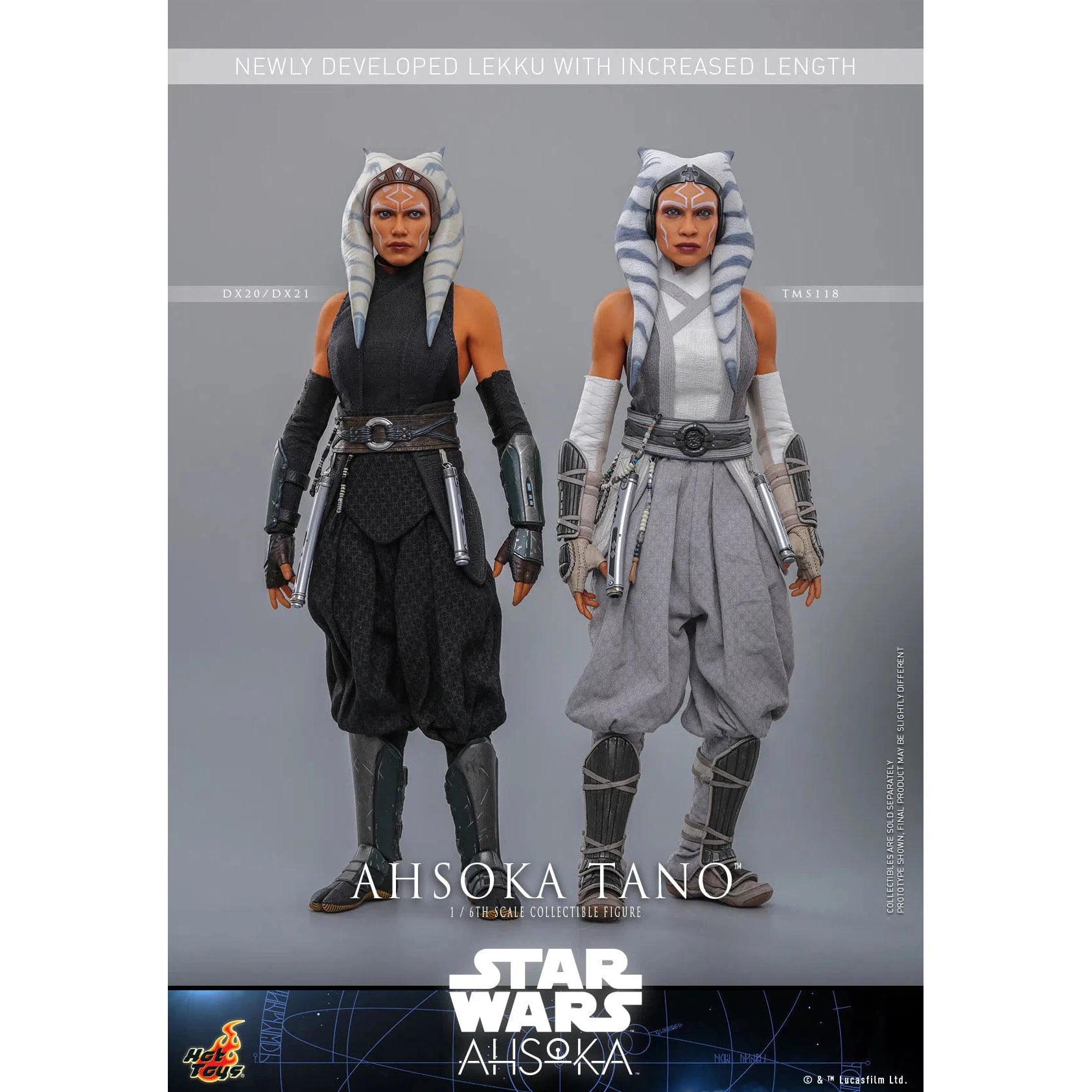 Ahsoka Tano: White Version: Star Wars: Ahsoka Hot Toys