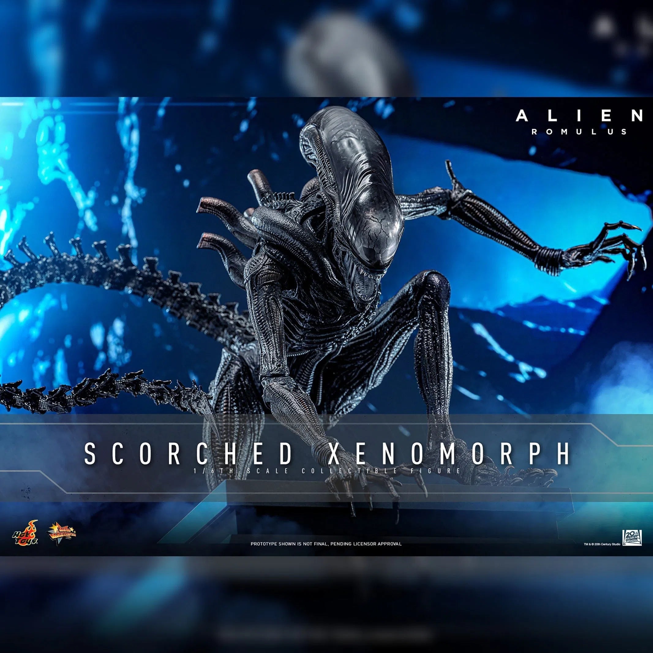 Alien: Romulus: Scorched Xenomorph: 1/6th Scale Action Figure: Hot Toys Hot Toys