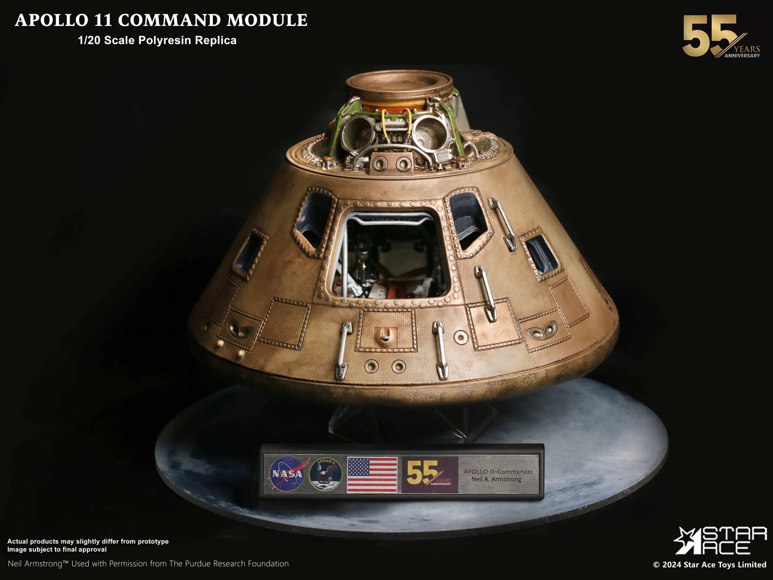 Apollo 11: Command Module: 1/20 Scale Replica: Star Ace Star Ace