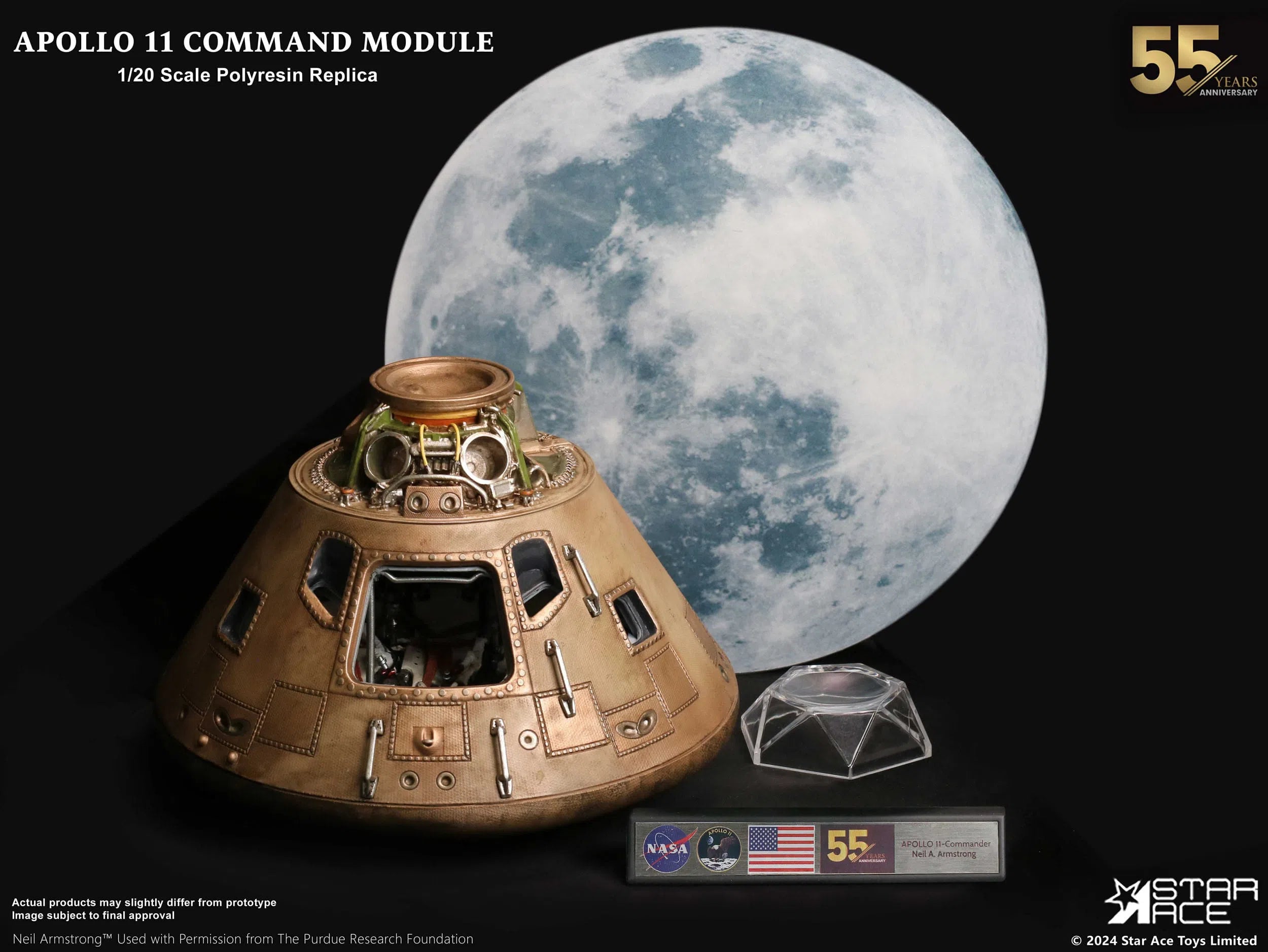 Apollo 11: Command Module: Deluxe Version: 1/20 Scale Replica: Star Ace Star Ace