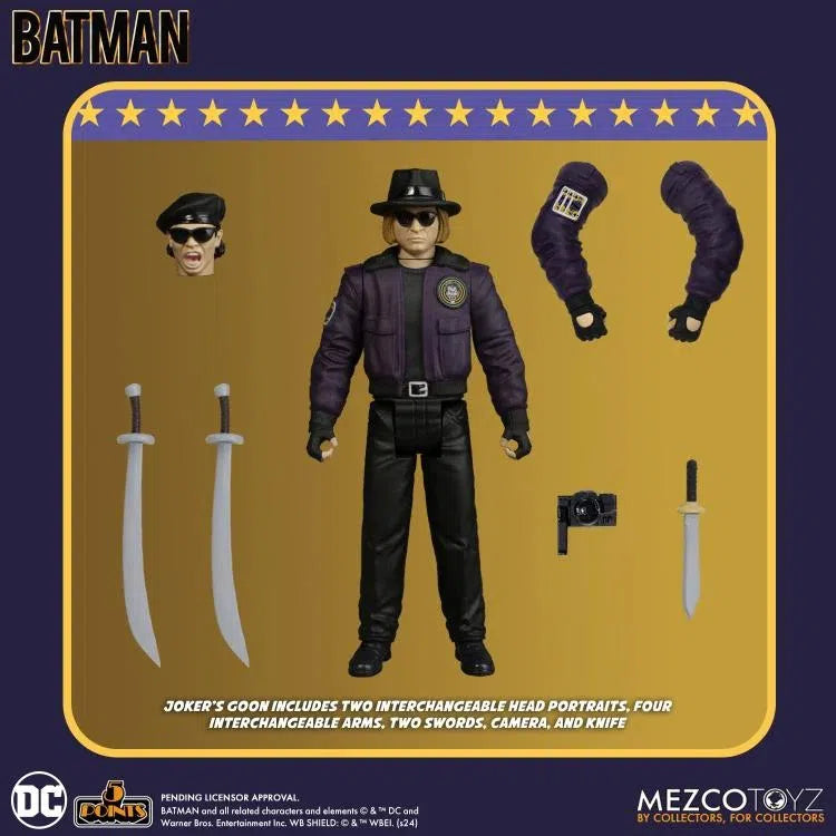 Batman: (1989): 5 Points Figures: Set of 3 Action Figures Mezco