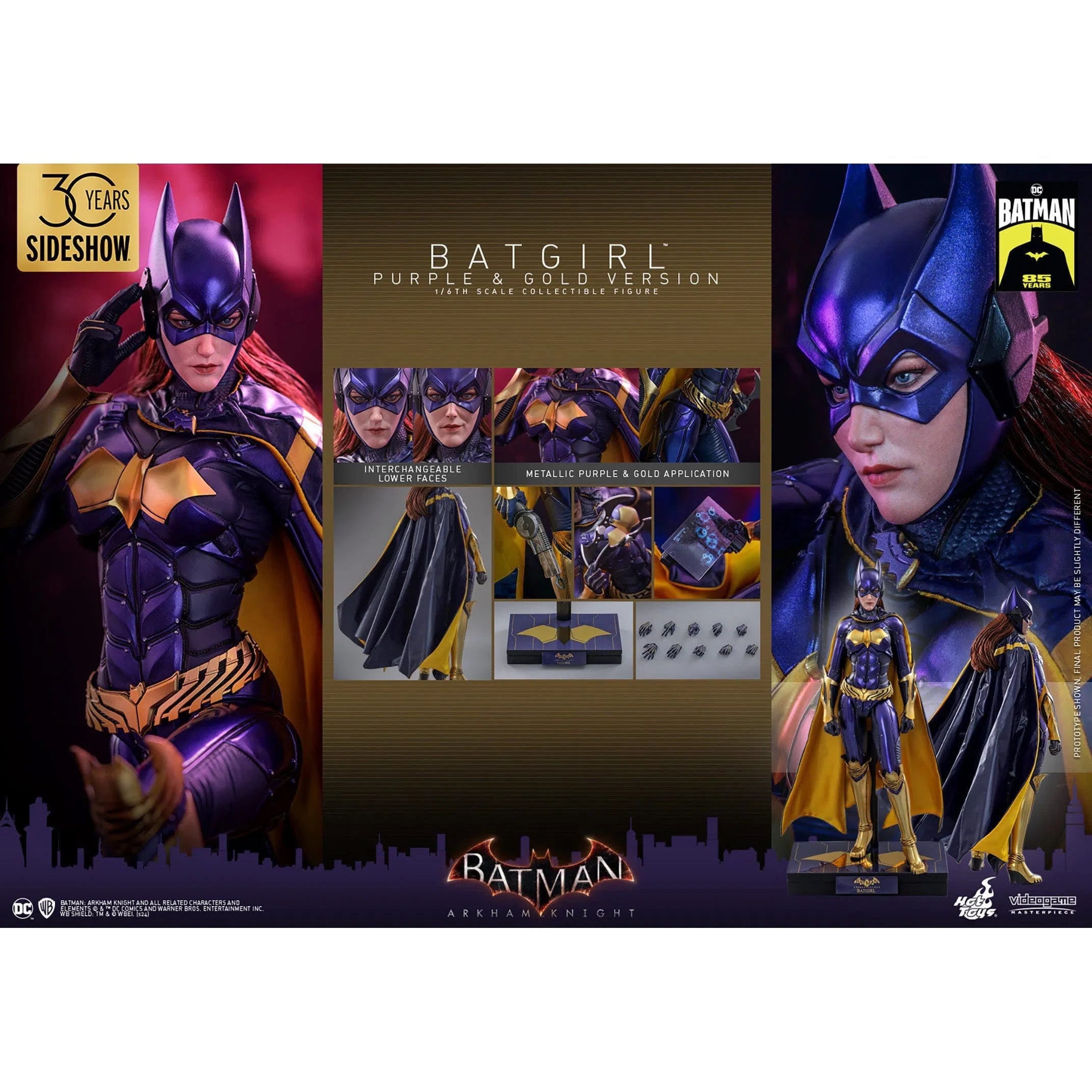 Batman Arkham Knight: Batgirl (Purple and Gold Version) Exclusive: 1/6th Scale Action Figure: Hot Toys Hot Toys