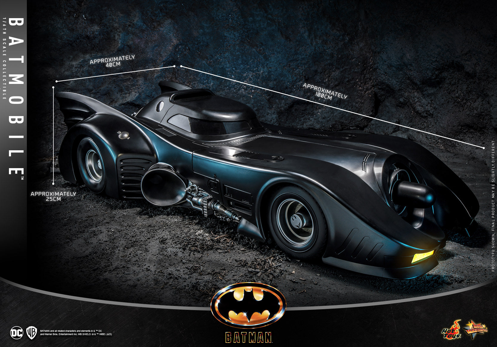 Batmobile: Batman 1989: MMS694 Hot Toys