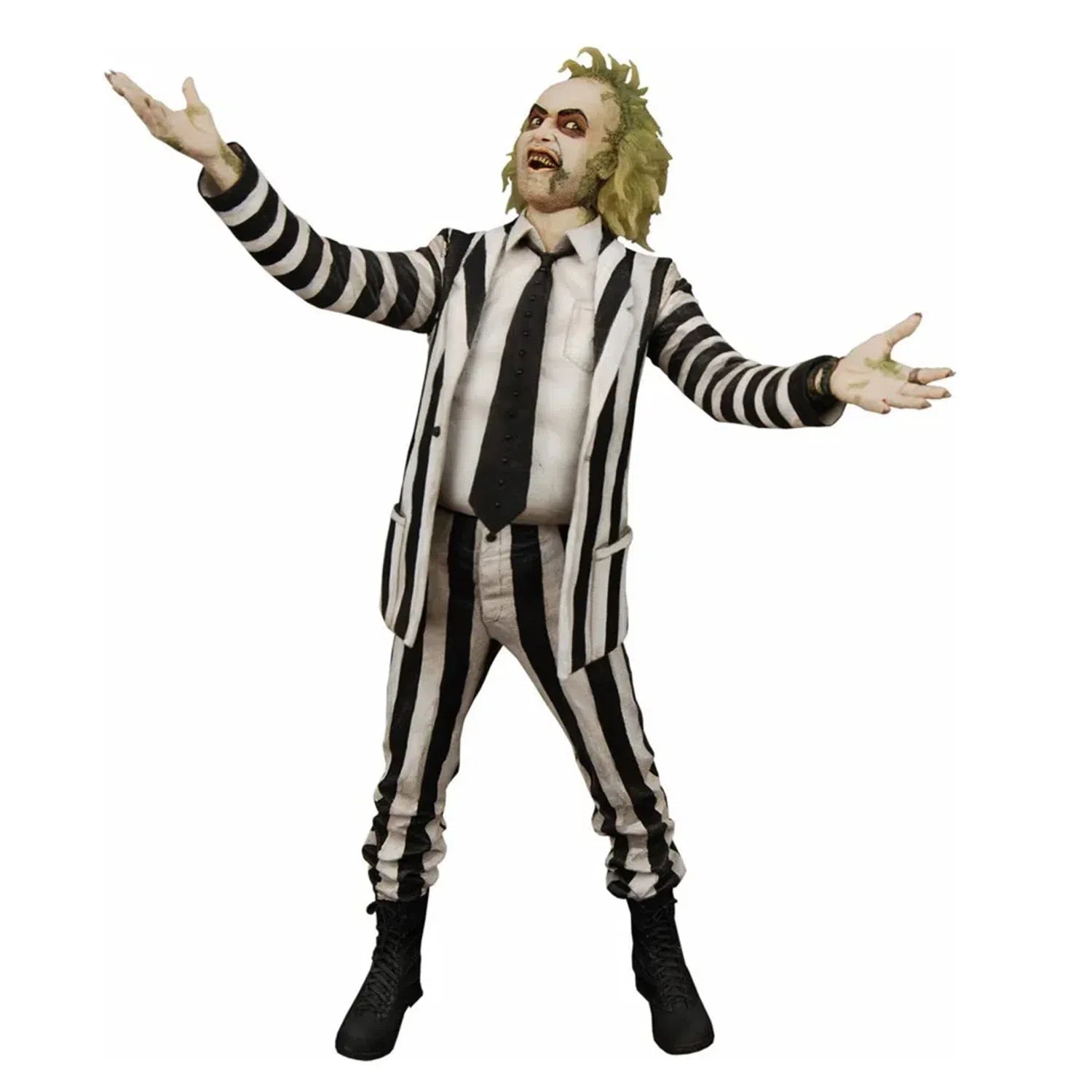 Beetlejuice (1998): Striped Suit Beetlejuice: 1/4 Scale Action Figure With Sound Neca