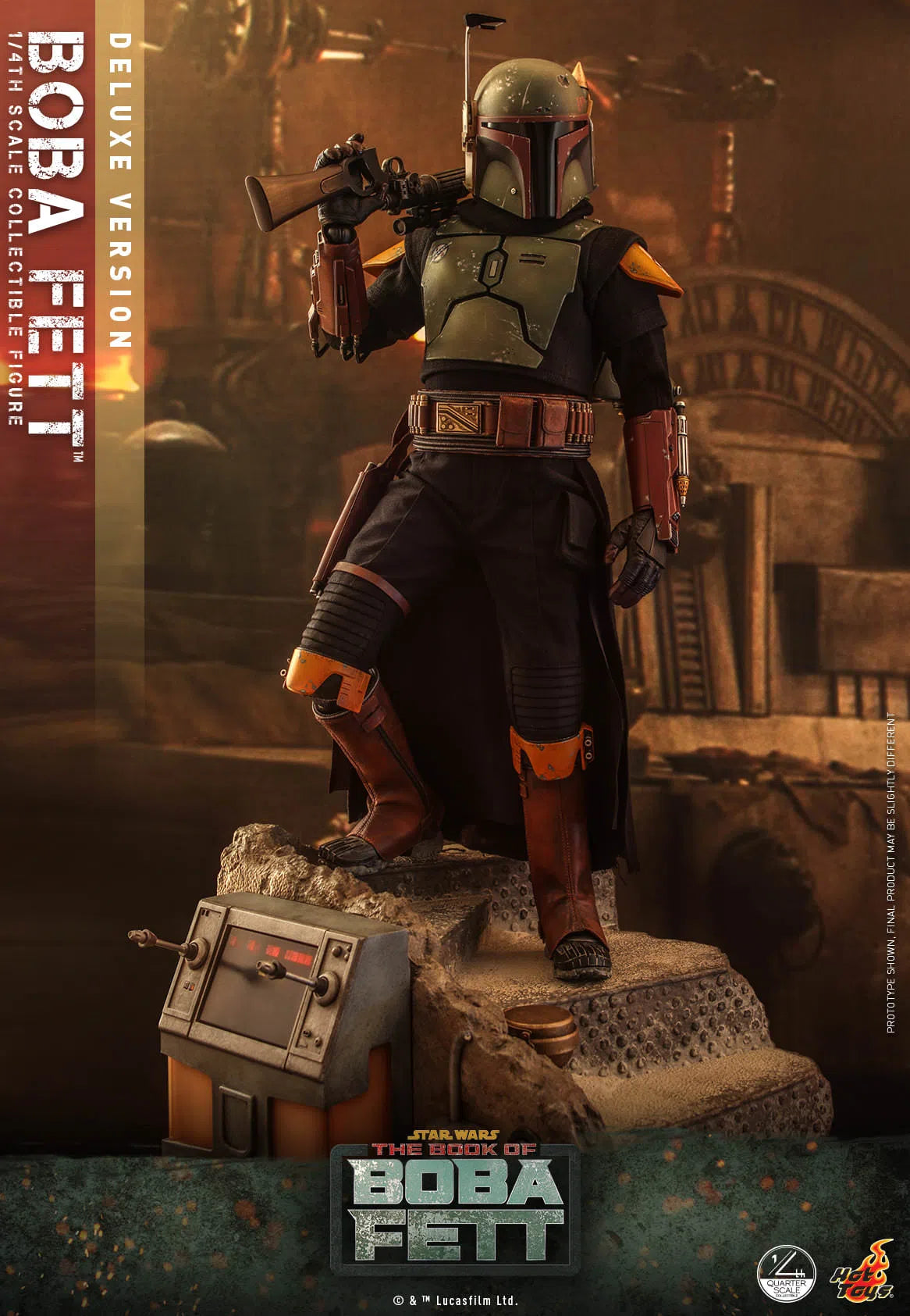 Boba Fett: Deluxe: Star Wars: The Book Of Boba Fett: Quarter Scale: QS023 Hot Toys