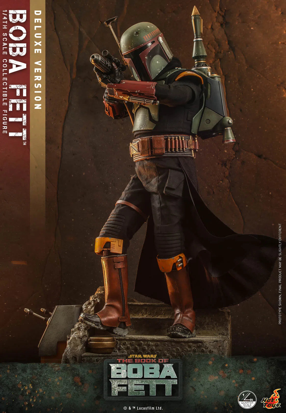 Boba Fett: Deluxe: Star Wars: The Book Of Boba Fett: Quarter Scale: QS023 Hot Toys