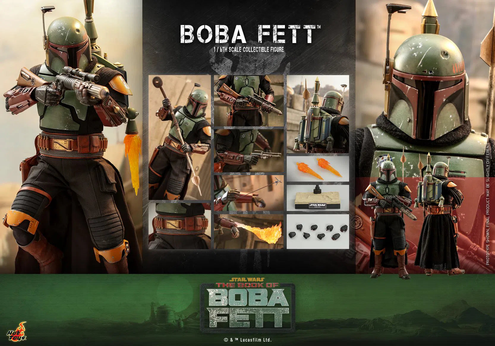 Boba Fett: Star Wars: The Book Of Boba Fett: TMS078: Hot Toys Hot Toys