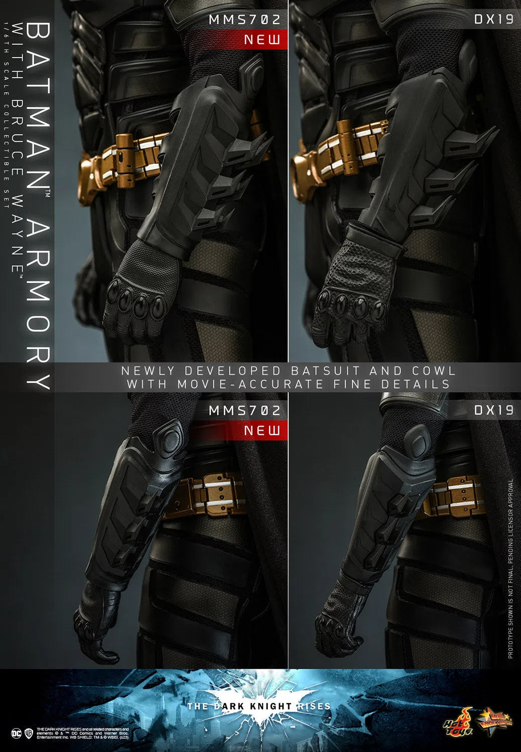 Bruce Wayne With Batman Armory: The Dark Knight Rises Hot Toys