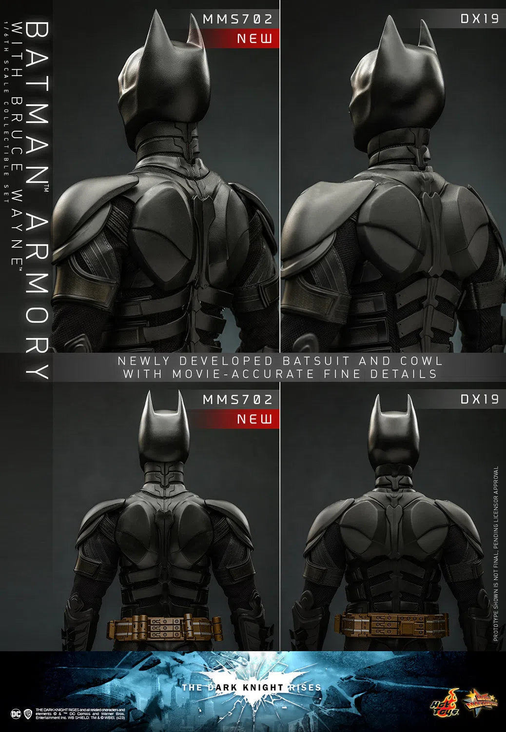 Bruce Wayne With Batman Armory: The Dark Knight Rises Hot Toys