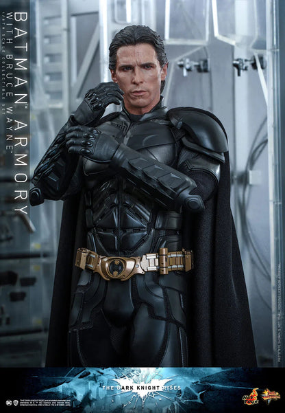 Bruce Wayne With Batman Armory: The Dark Knight Rises Hot Toys