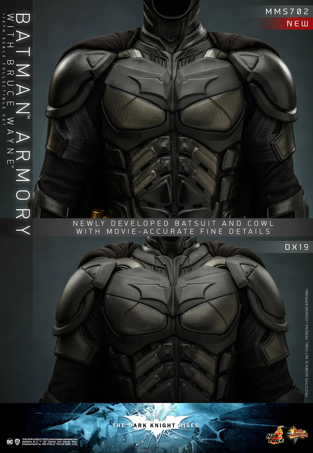 Bruce Wayne With Batman Armory: The Dark Knight Rises Hot Toys