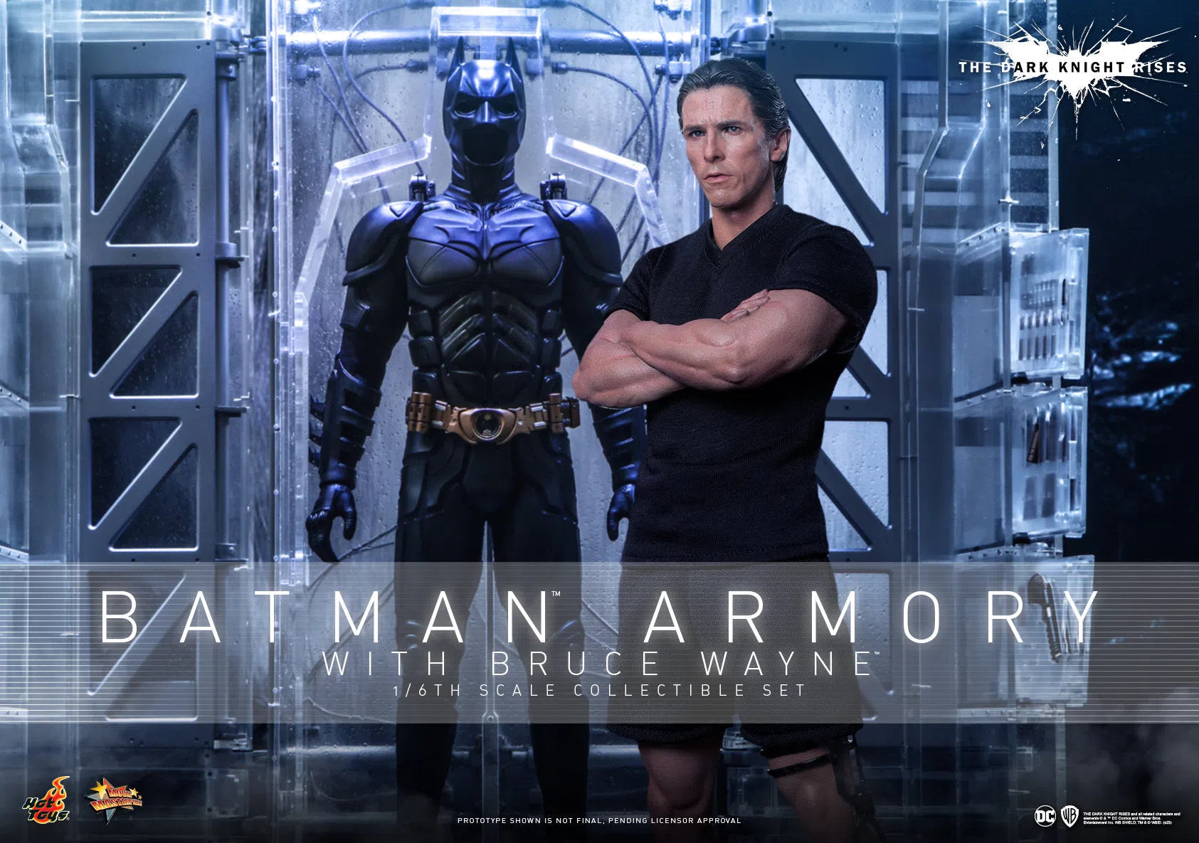 Bruce Wayne With Batman Armory: The Dark Knight Rises Hot Toys