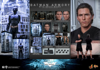 Bruce Wayne With Batman Armory: The Dark Knight Rises Hot Toys