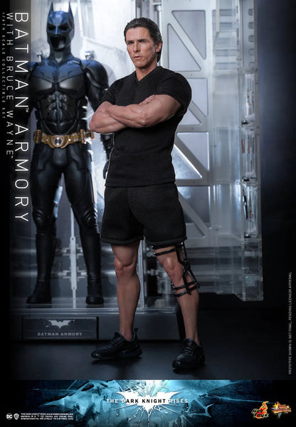 Bruce Wayne With Batman Armory: The Dark Knight Rises Hot Toys