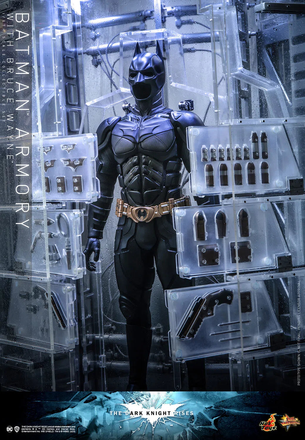 Bruce Wayne With Batman Armory: The Dark Knight Rises Hot Toys