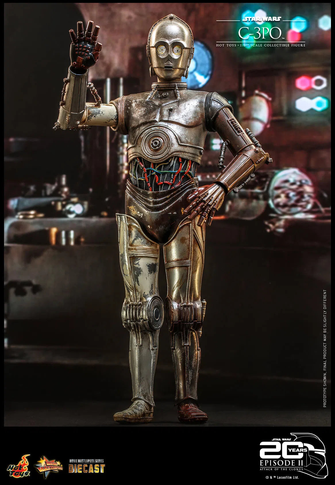 C-3PO: Star Wars: Attack Of The Clones: MMS650D46 Hot Toys