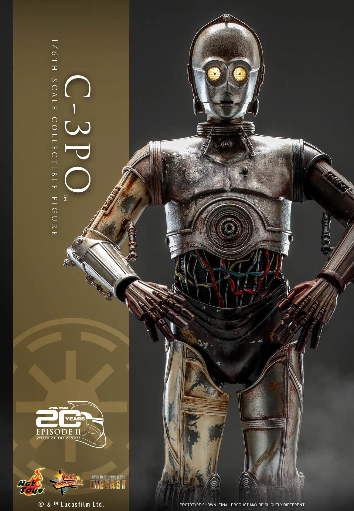 C-3PO: Star Wars: Attack Of The Clones: MMS650D46 Hot Toys