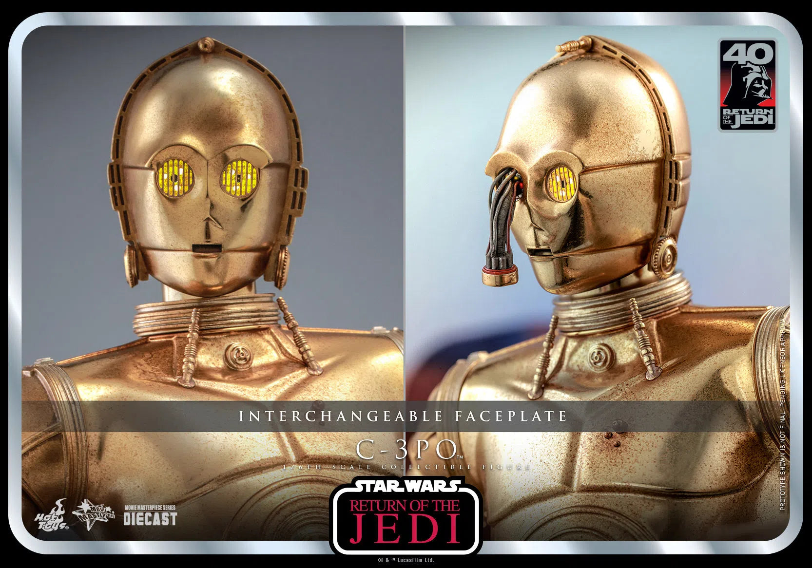 C-3PO: Star Wars: Return Of The Jedi: 40th Anniversary Hot Toys