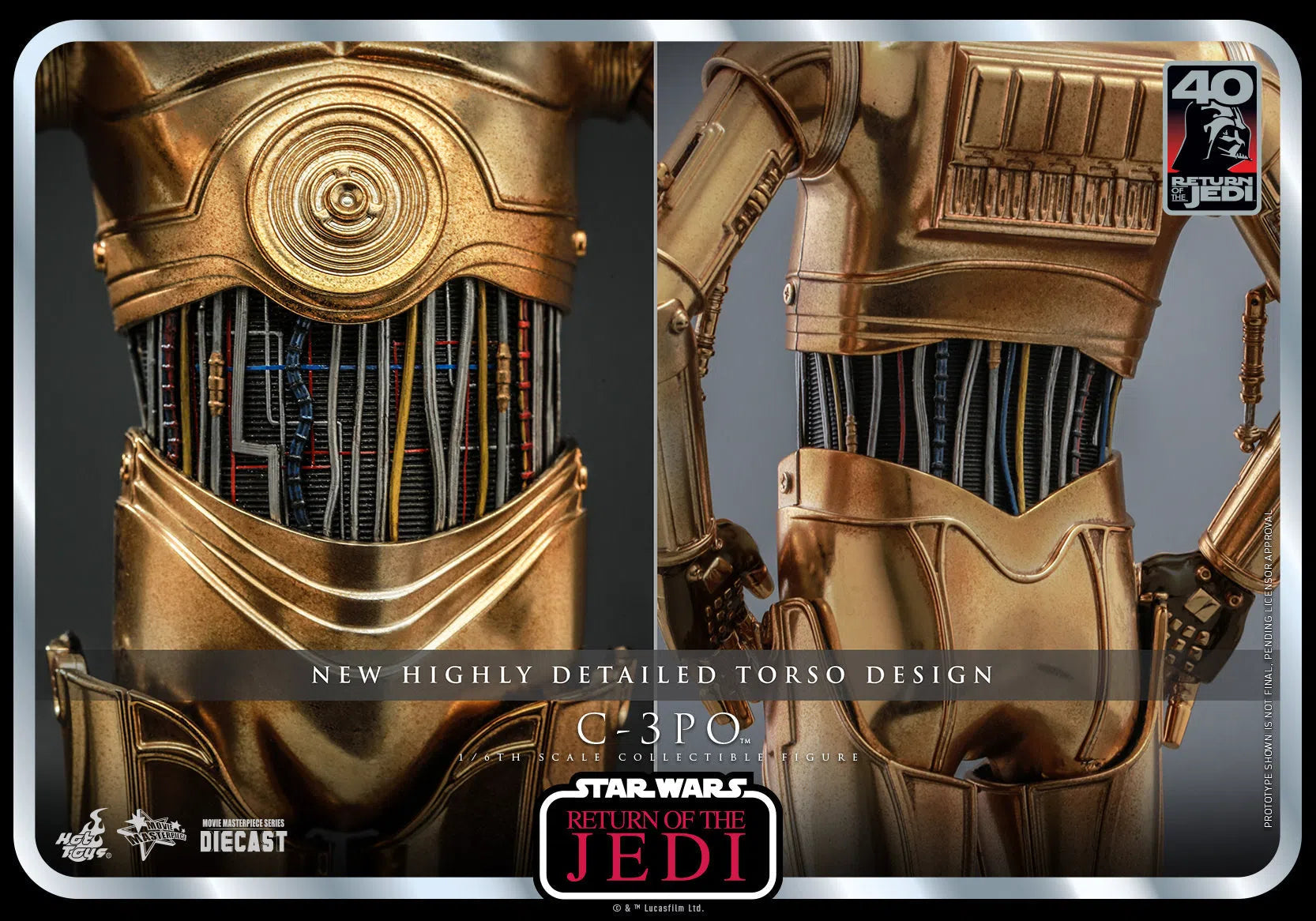 C-3PO: Star Wars: Return Of The Jedi: 40th Anniversary Hot Toys