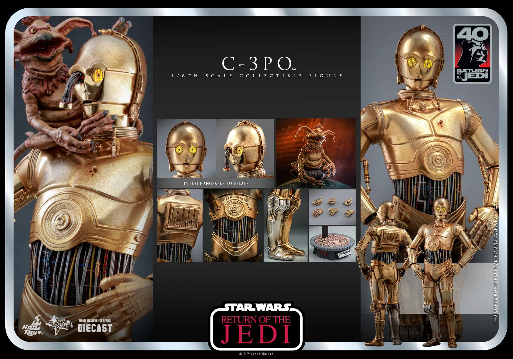 C-3PO: Star Wars: Return Of The Jedi: 40th Anniversary Hot Toys