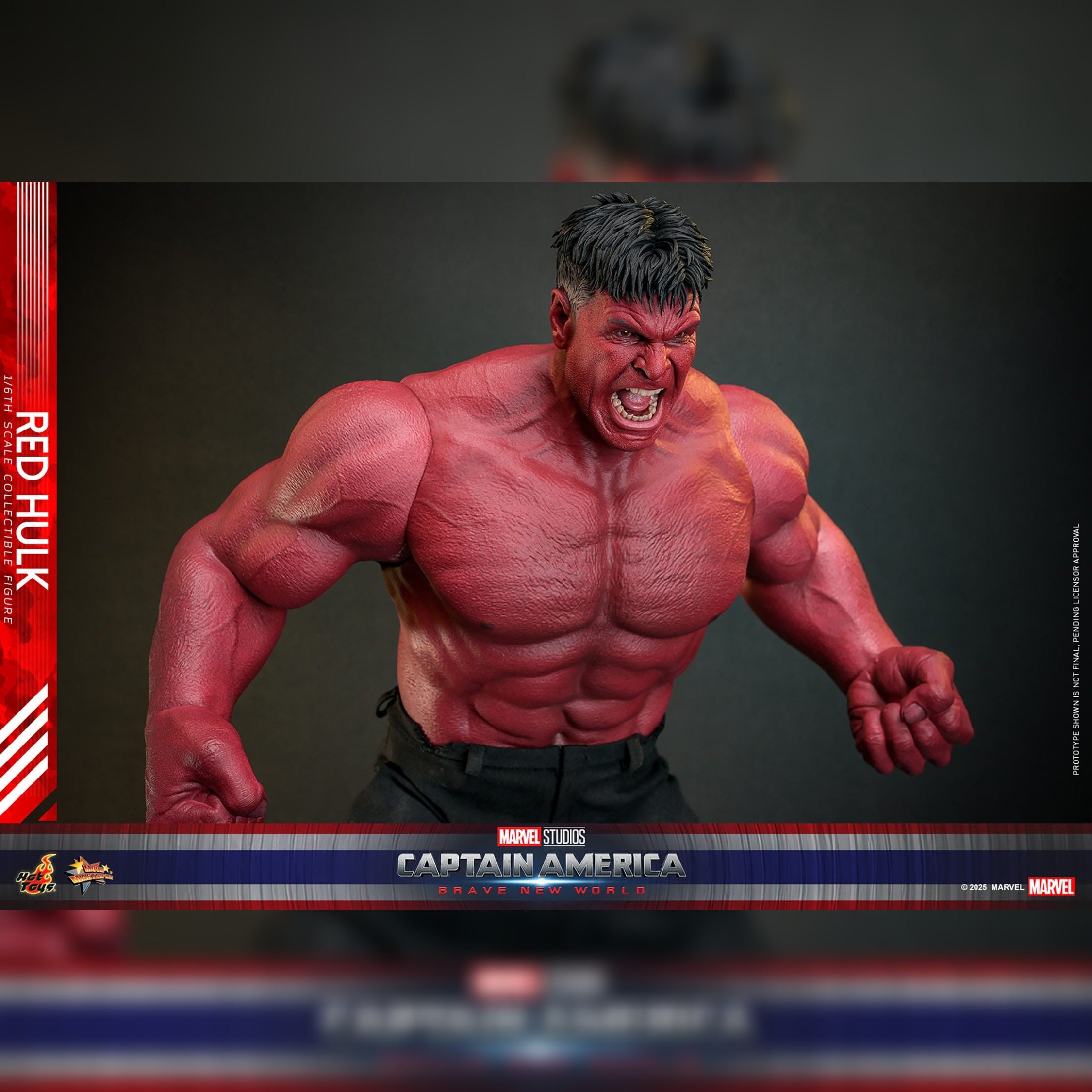 Captain America: Brave New World: Red Hulk: 1/6th Scale Action Figure: Hot Toys Hot Toys