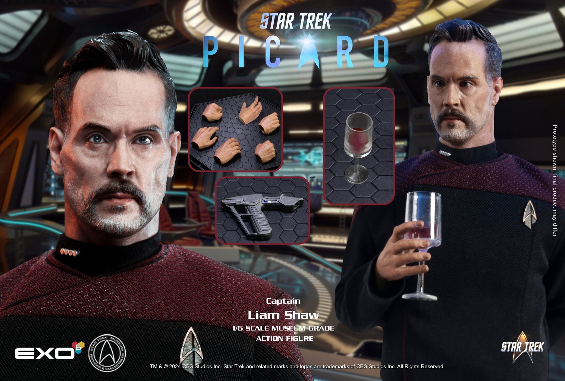 Captain Liam Shaw: Star Trek: Picard: Sixth Scale EX0-6