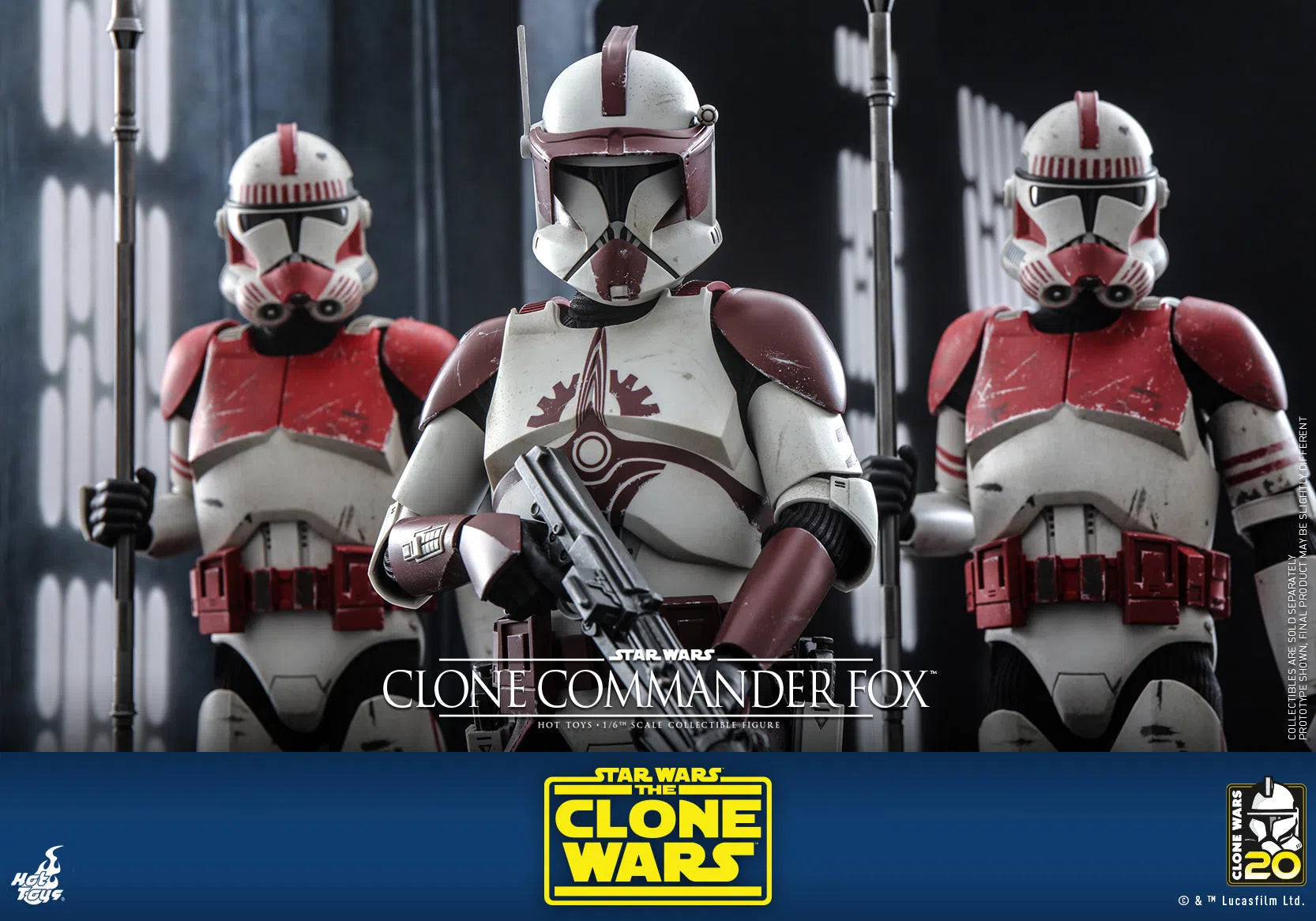 Clone Commander Fox: The Clone Wars: Star Wars Hot Toys