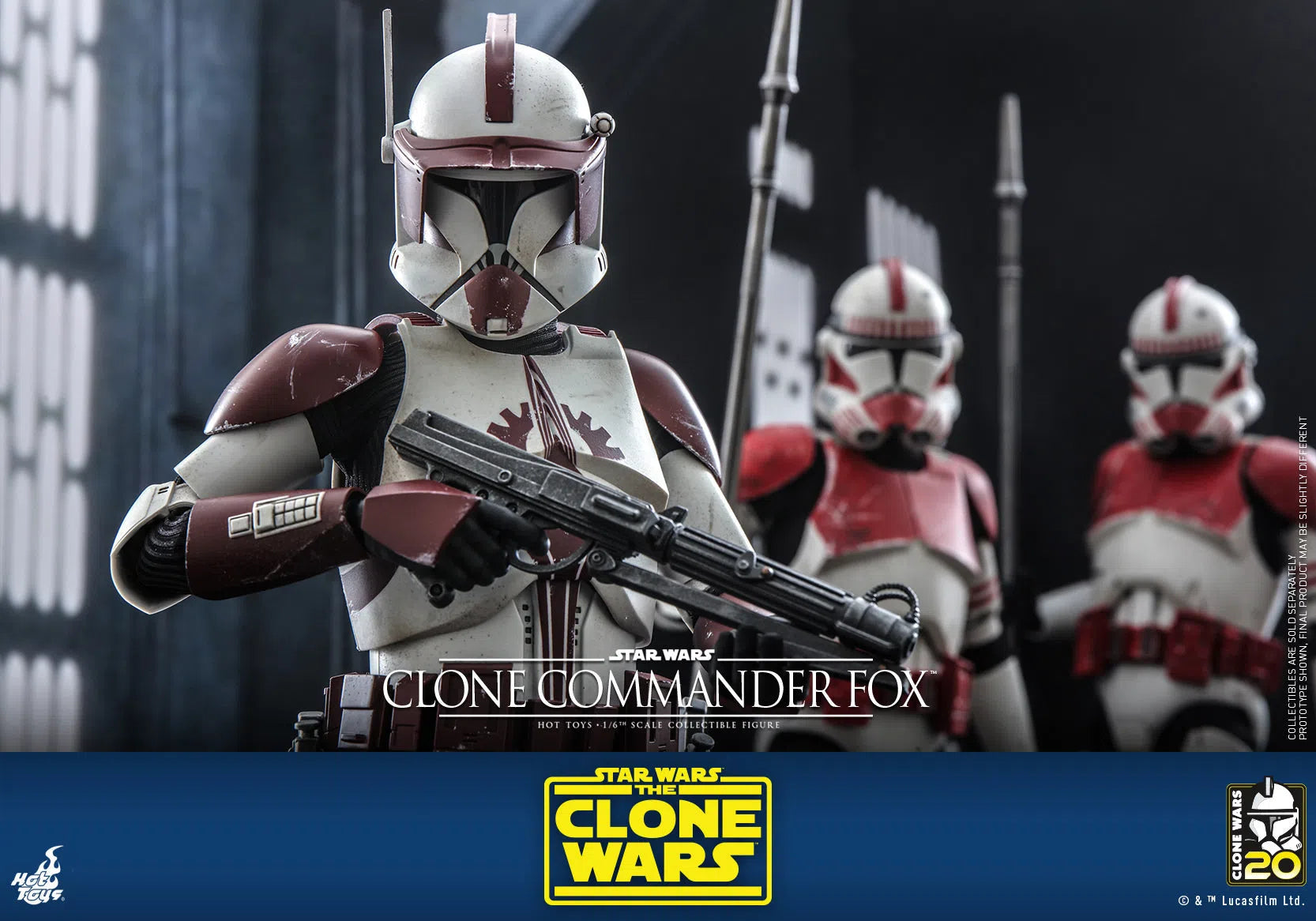 Clone Commander Fox: The Clone Wars: Star Wars Hot Toys