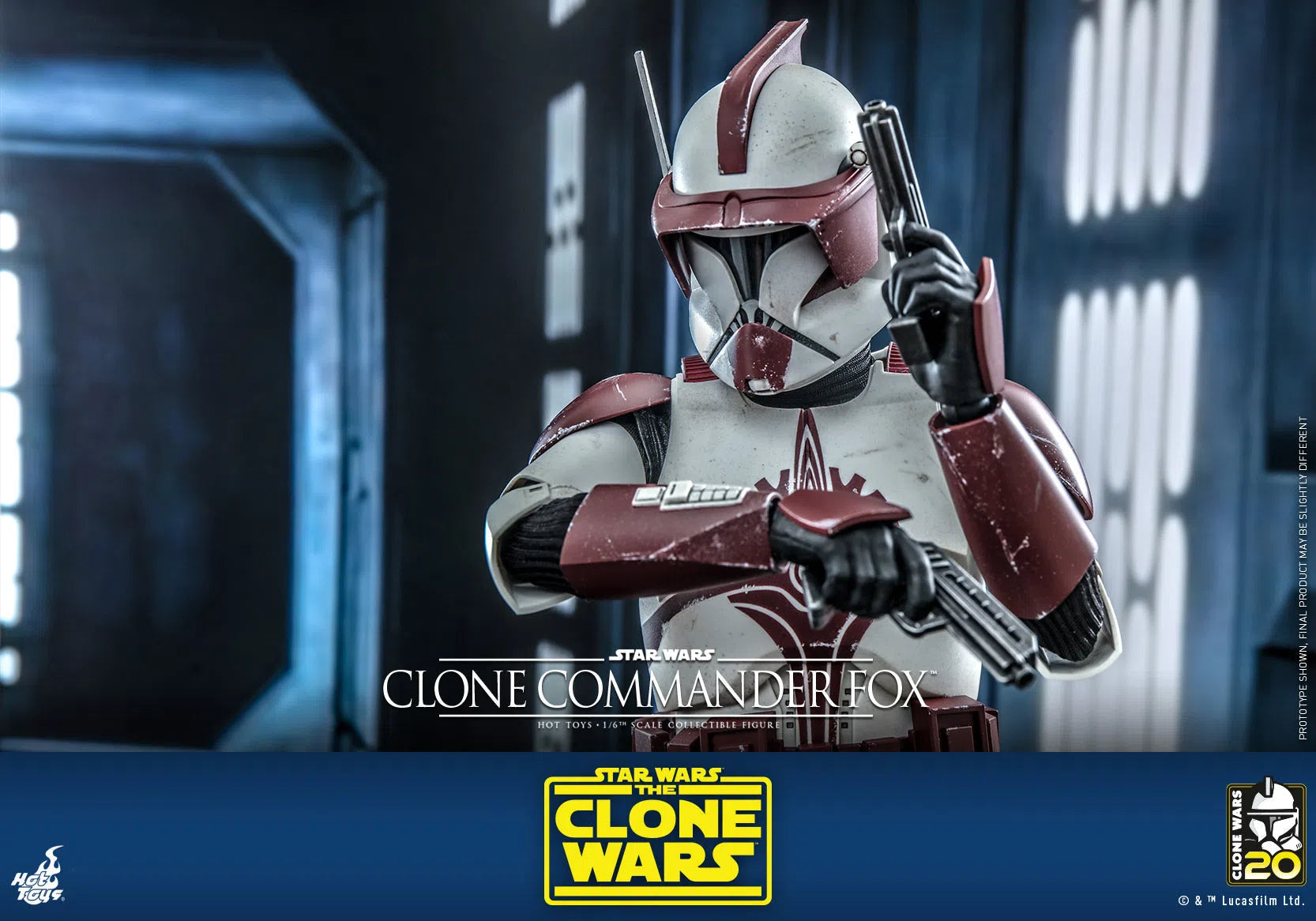 Clone Commander Fox: The Clone Wars: Star Wars Hot Toys