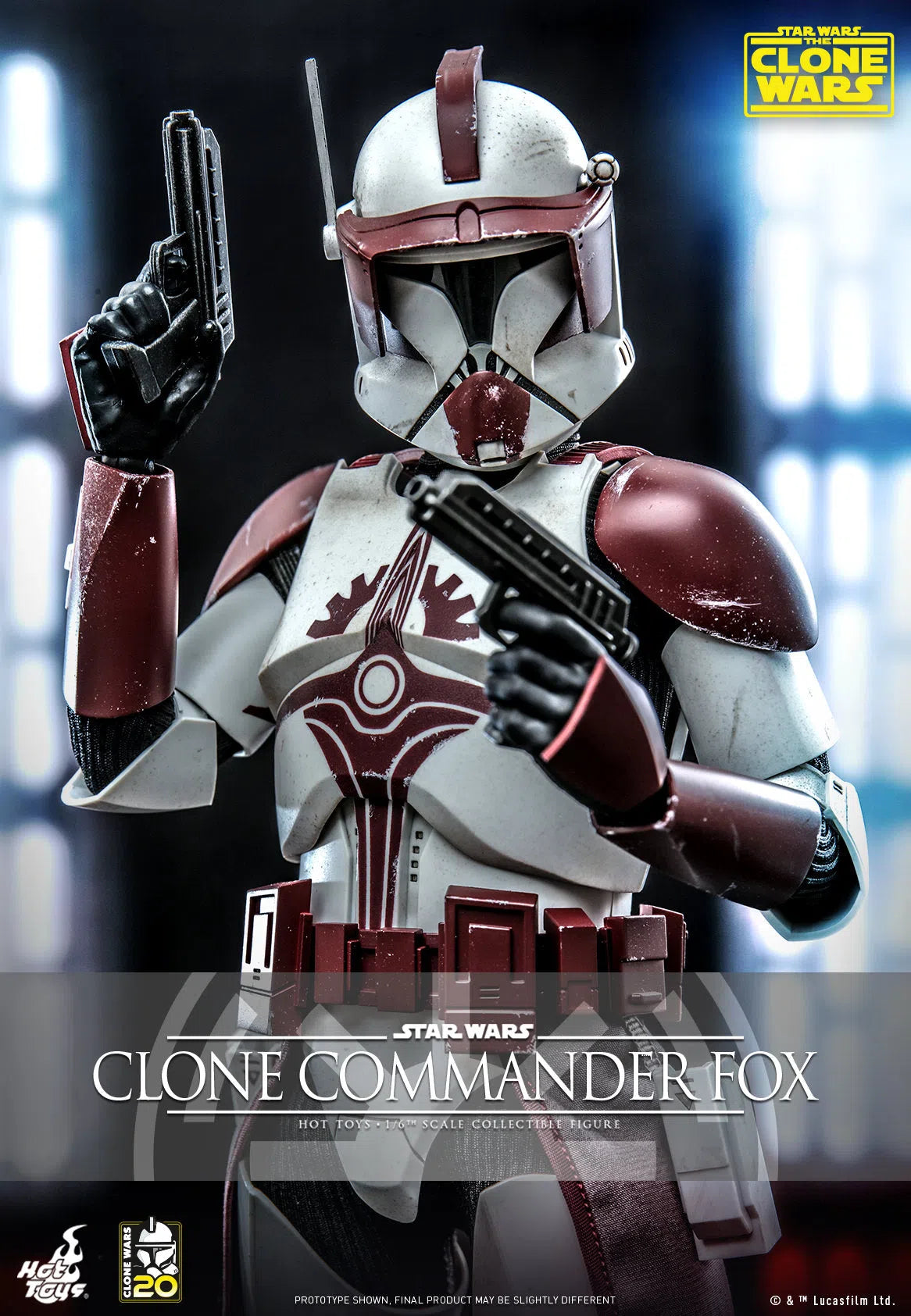 Clone Commander Fox: The Clone Wars: Star Wars Hot Toys