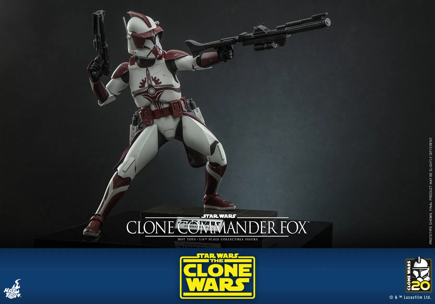 Clone Commander Fox: The Clone Wars: Star Wars Hot Toys