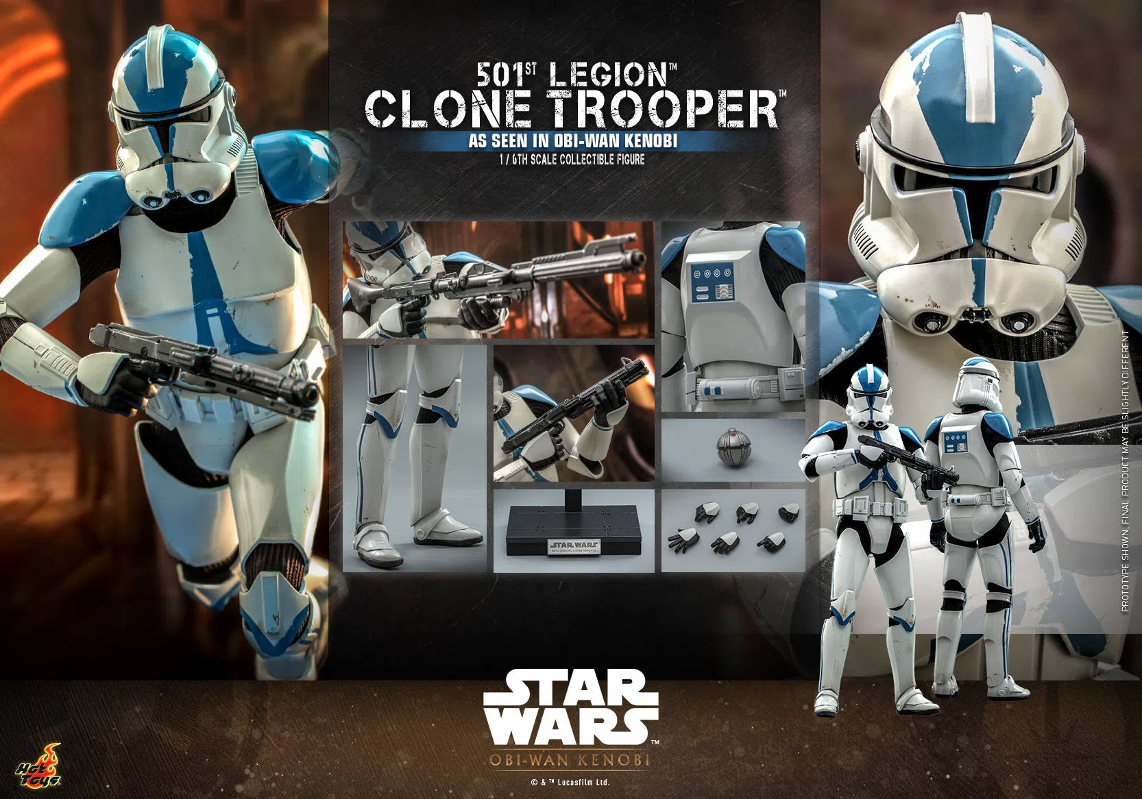 Clone Trooper: 501st Legion: Star Wars: Obi-Wan Kenobi: TMS92 Hot Toys