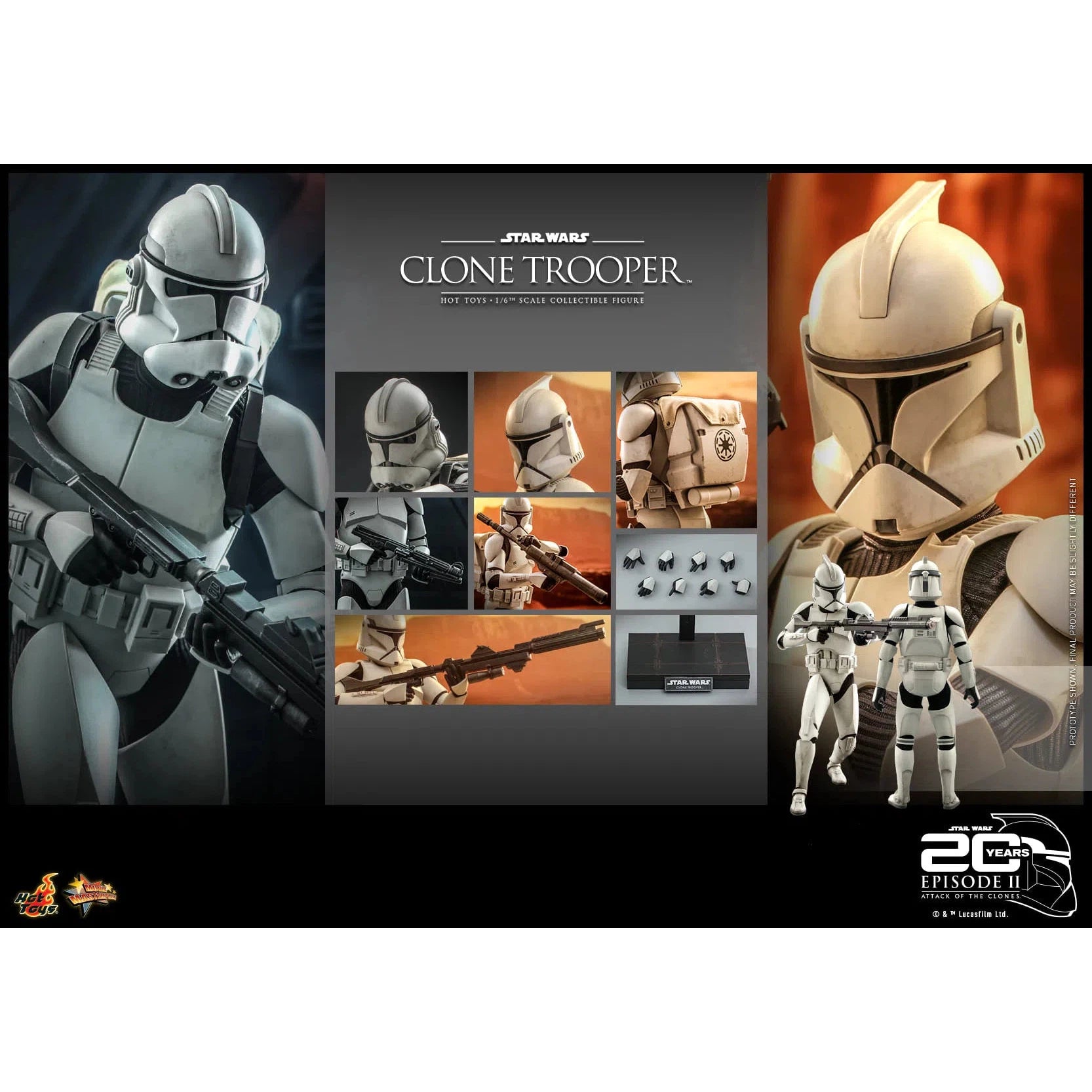 Clone Trooper: Star Wars: Attack Of The Clones: MMS647 Hot Toys