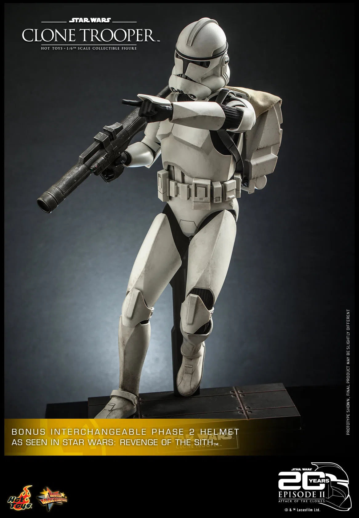 Clone Trooper: Star Wars: Attack Of The Clones: MMS647 Hot Toys