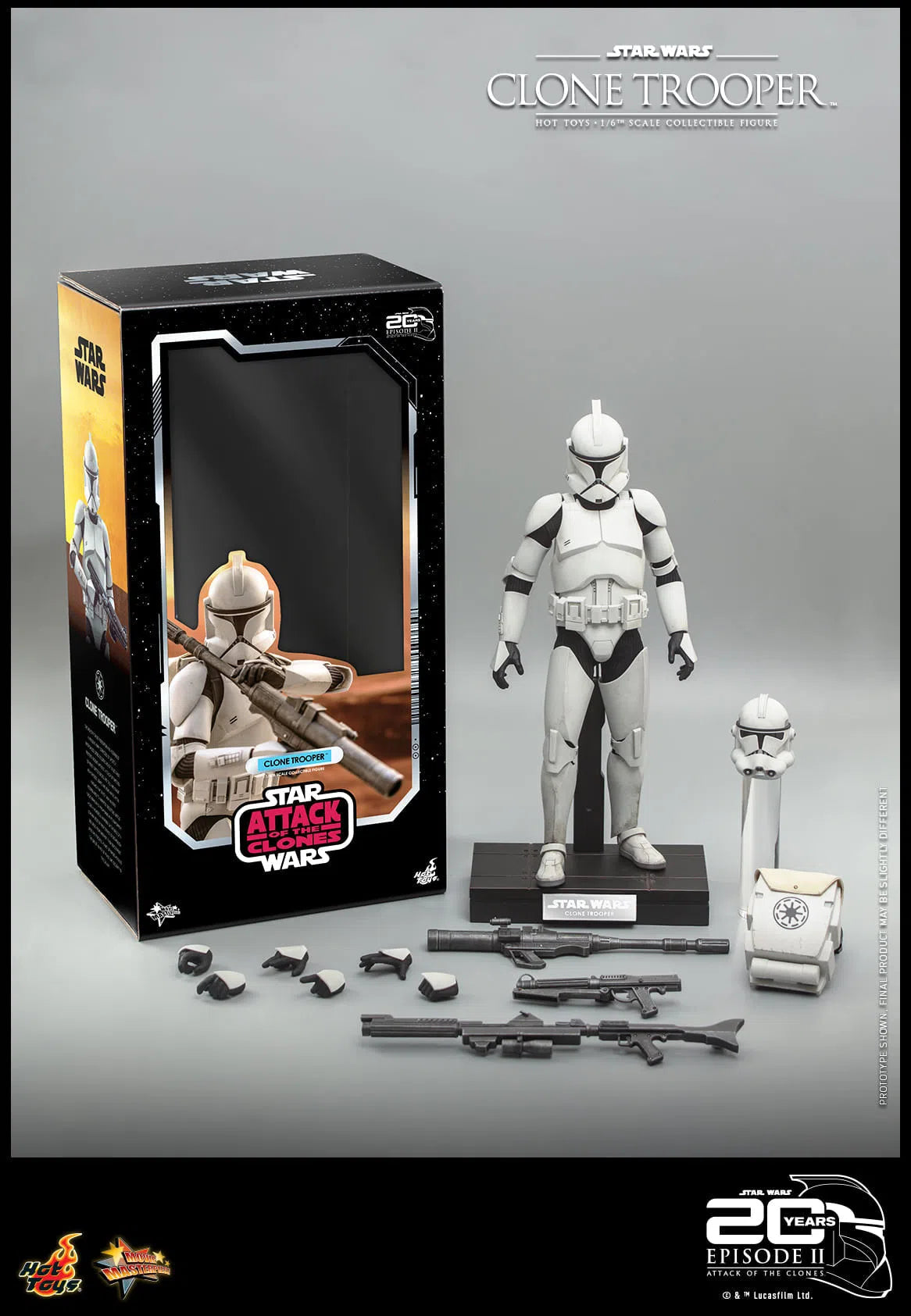 Clone Trooper: Star Wars: Attack Of The Clones: MMS647 Hot Toys