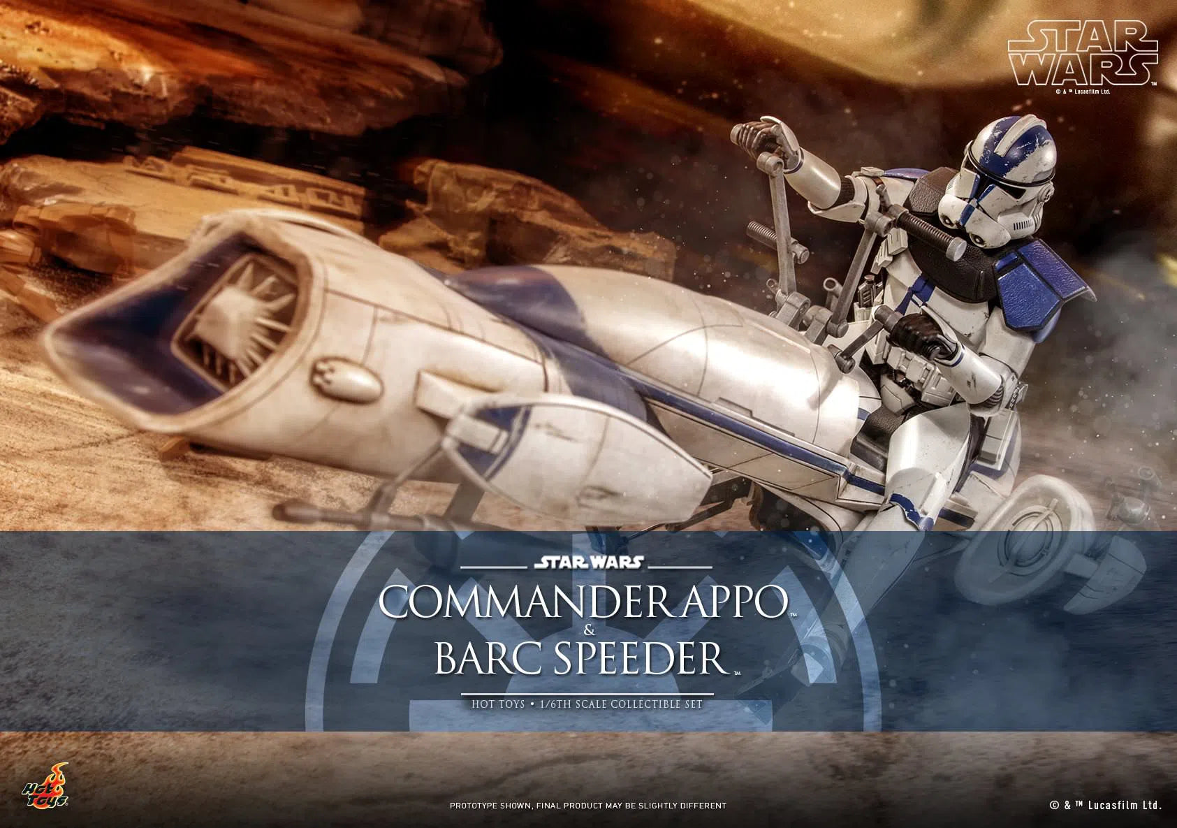 Commander Appo and Bard Speeder: Star Wars: TMS076: Hot Toys Hot Toys