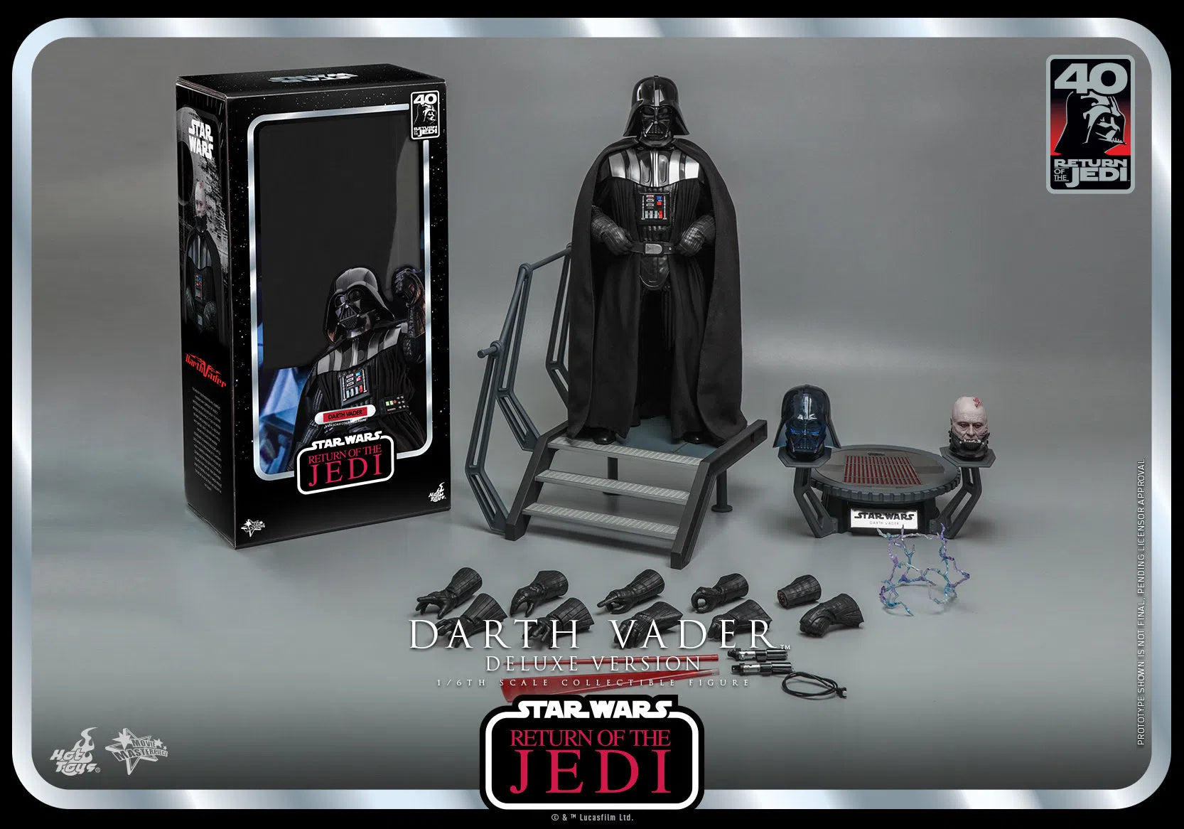 Darth Vader: Star Wars: Return Of The Jedi: 40th Anniversary: Deluxe Hot Toys