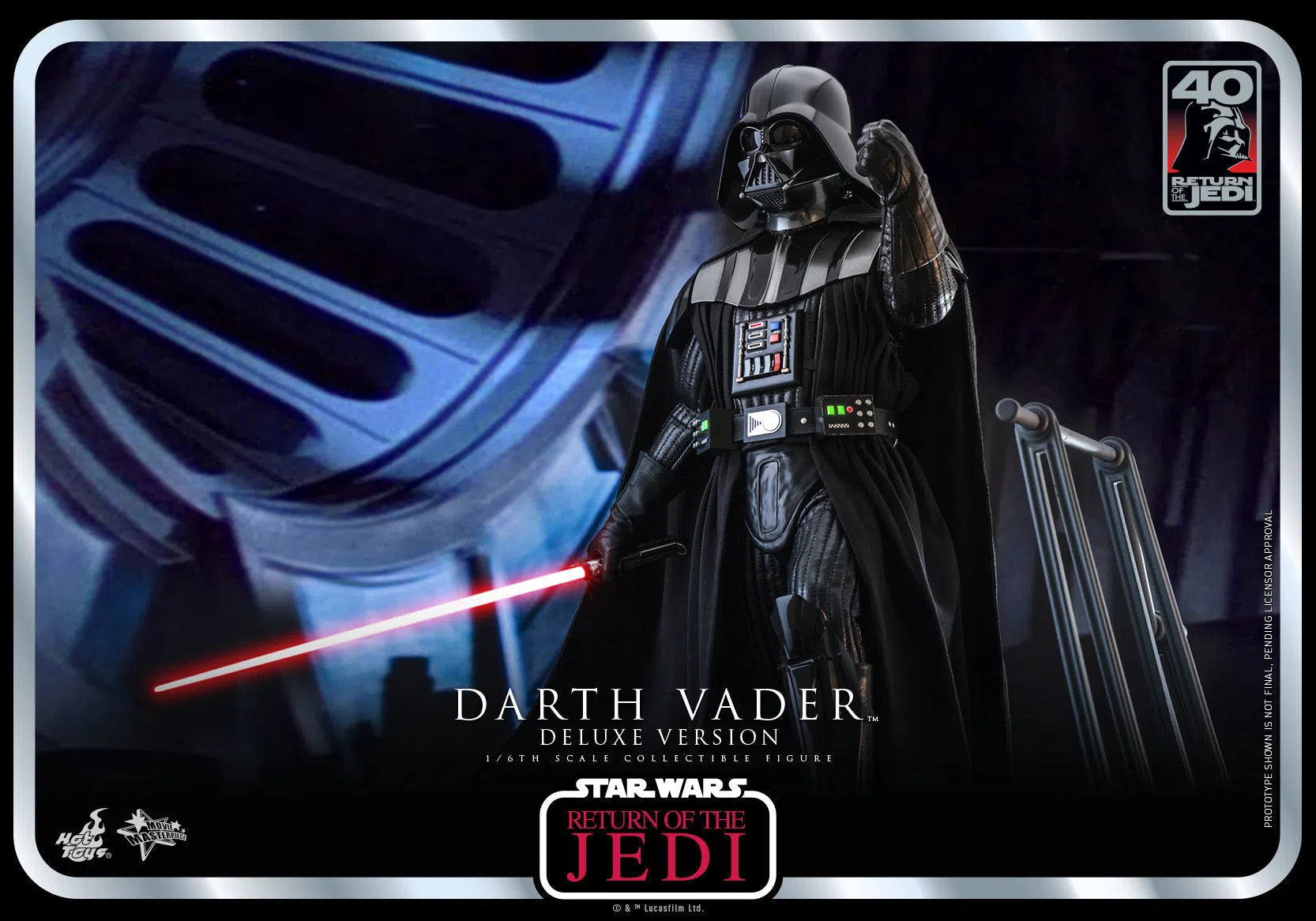 Darth Vader: Star Wars: Return Of The Jedi: 40th Anniversary: Deluxe Hot Toys