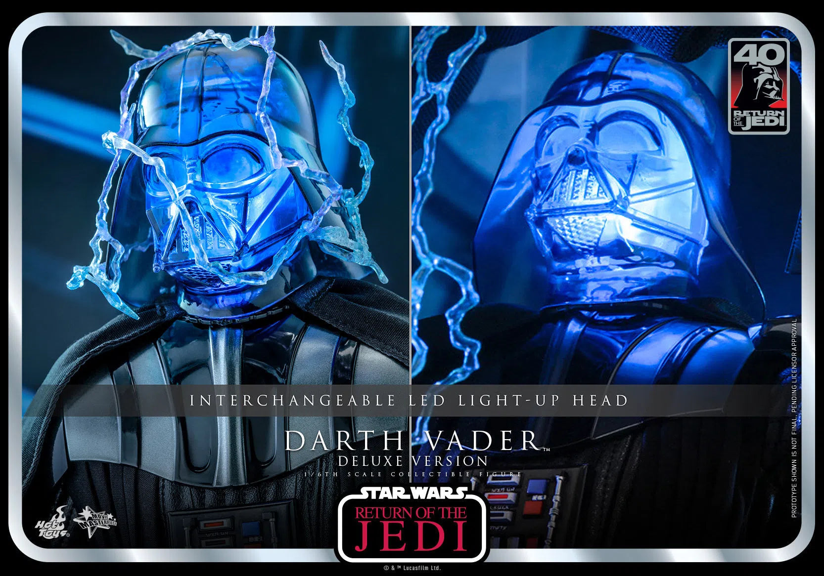 Darth Vader: Star Wars: Return Of The Jedi: 40th Anniversary: Deluxe Hot Toys