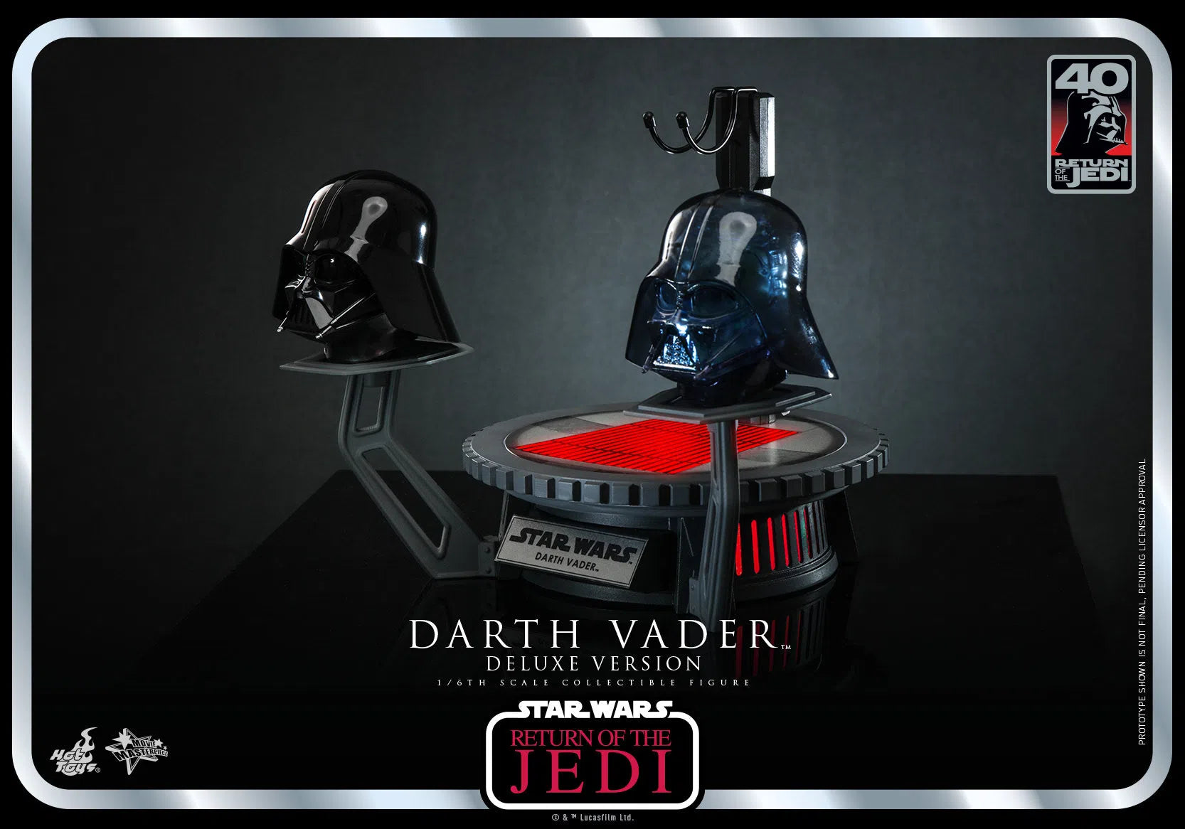 Darth Vader: Star Wars: Return Of The Jedi: 40th Anniversary: Deluxe Hot Toys