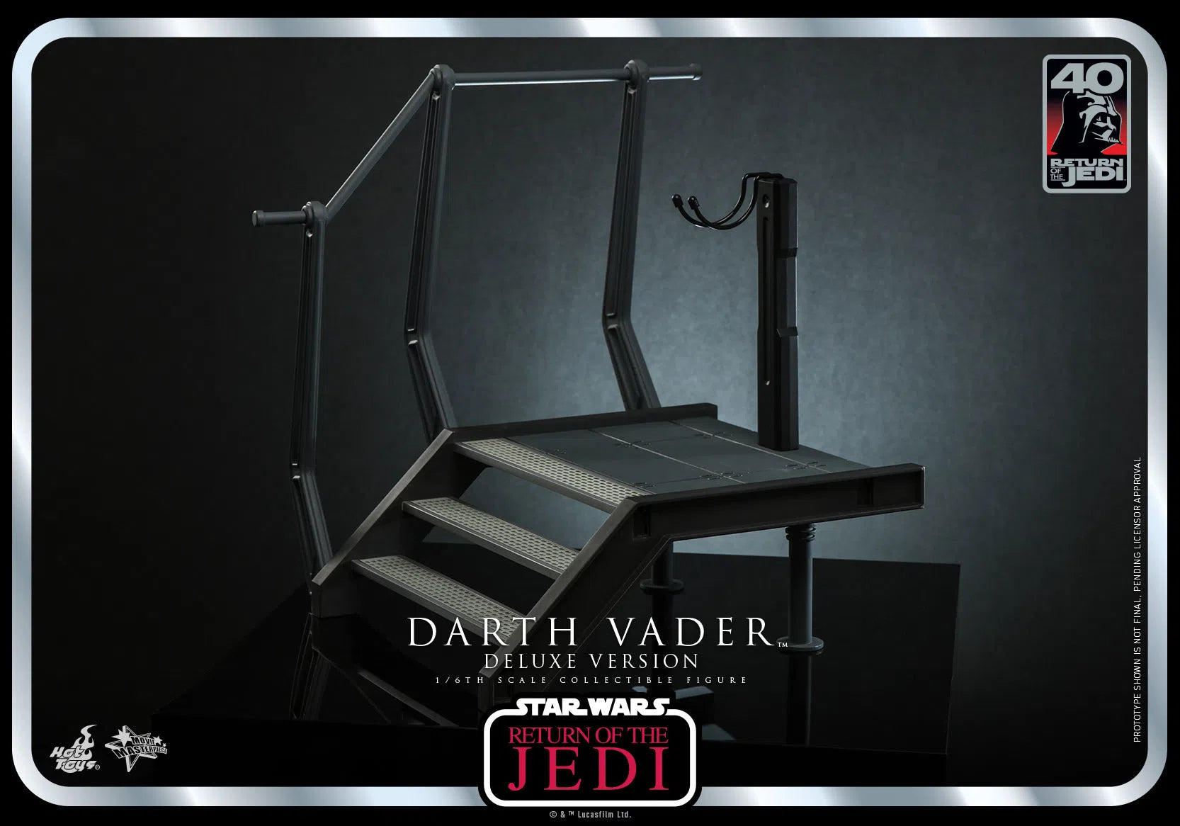 Darth Vader: Star Wars: Return Of The Jedi: 40th Anniversary: Deluxe Hot Toys