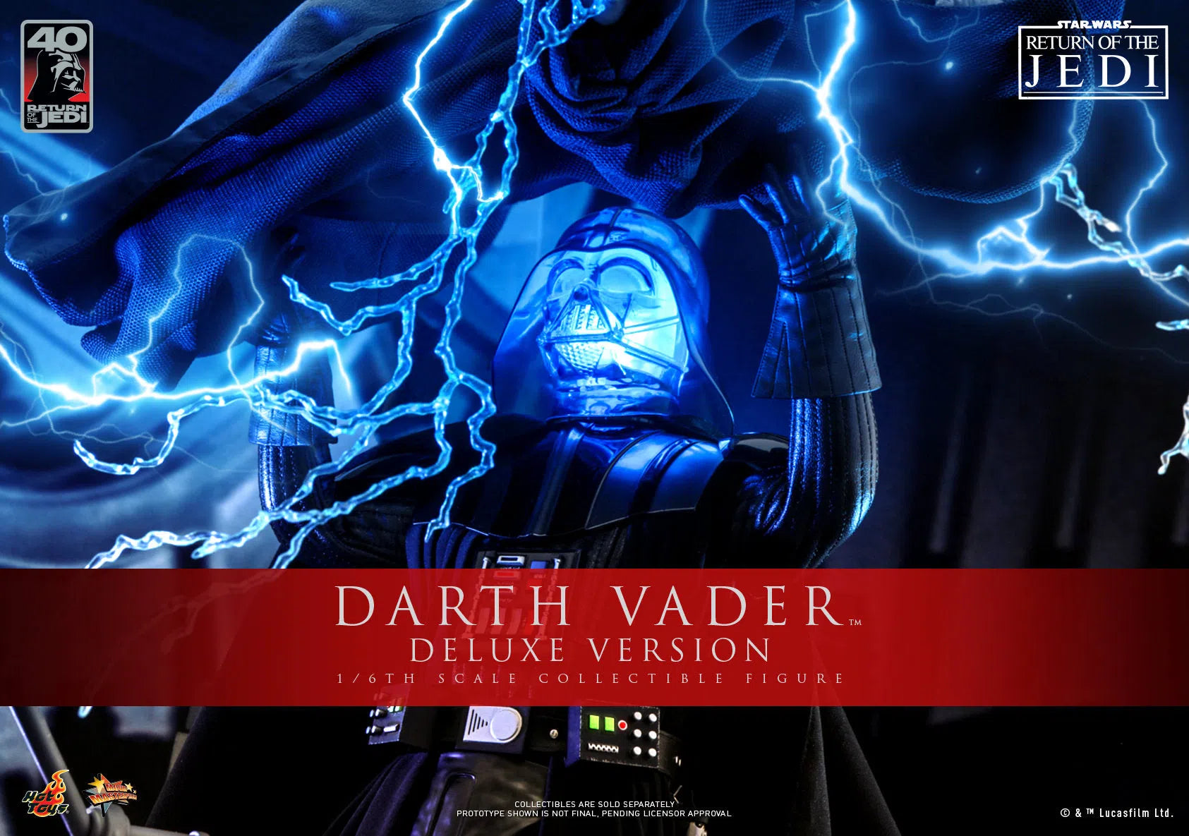 Darth Vader: Star Wars: Return Of The Jedi: 40th Anniversary: Deluxe Hot Toys