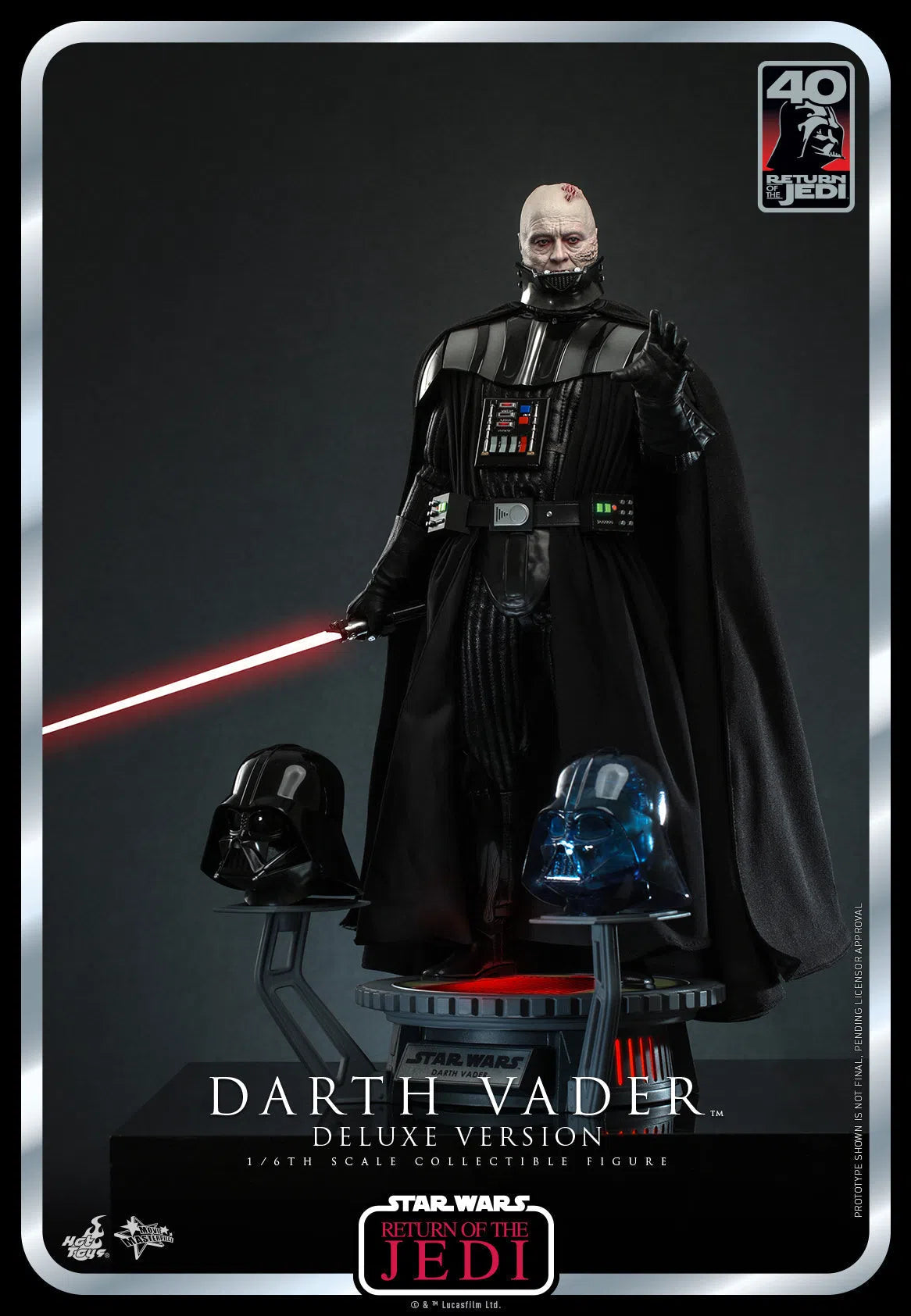 Darth Vader: Star Wars: Return Of The Jedi: 40th Anniversary: Deluxe Hot Toys