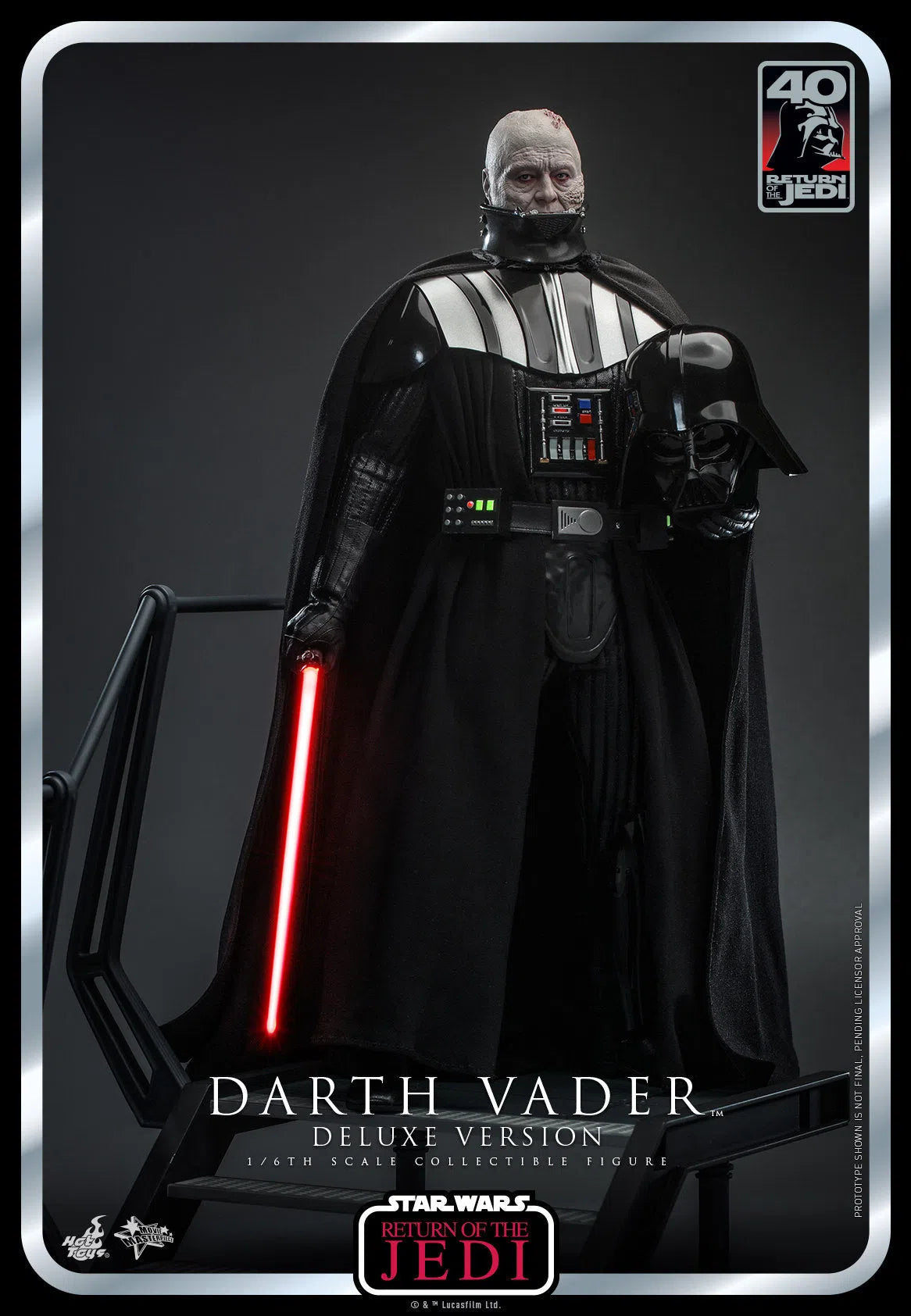 Darth Vader: Star Wars: Return Of The Jedi: 40th Anniversary: Deluxe Hot Toys